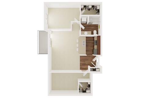 A white framed image of a house layout.